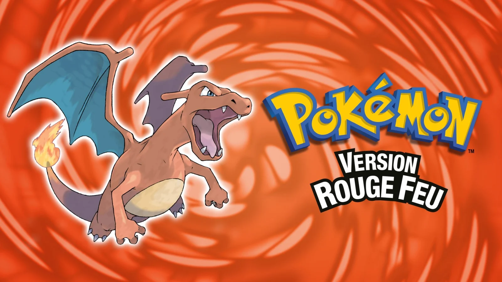 Pokémon Version Rouge Feu, illustration officielle