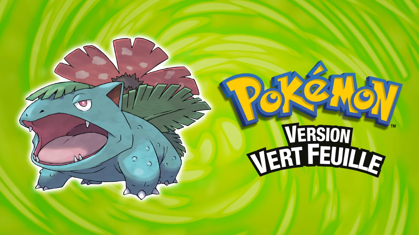 Pokémon Version Vert Feuille, illustration officielle