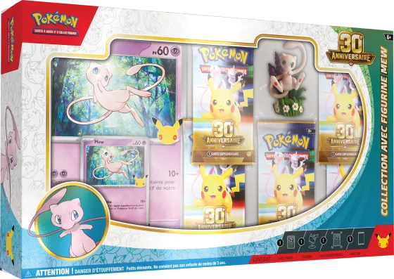 Collection figurine 30ᵉ Anniversaire Mew ou Mewtwo