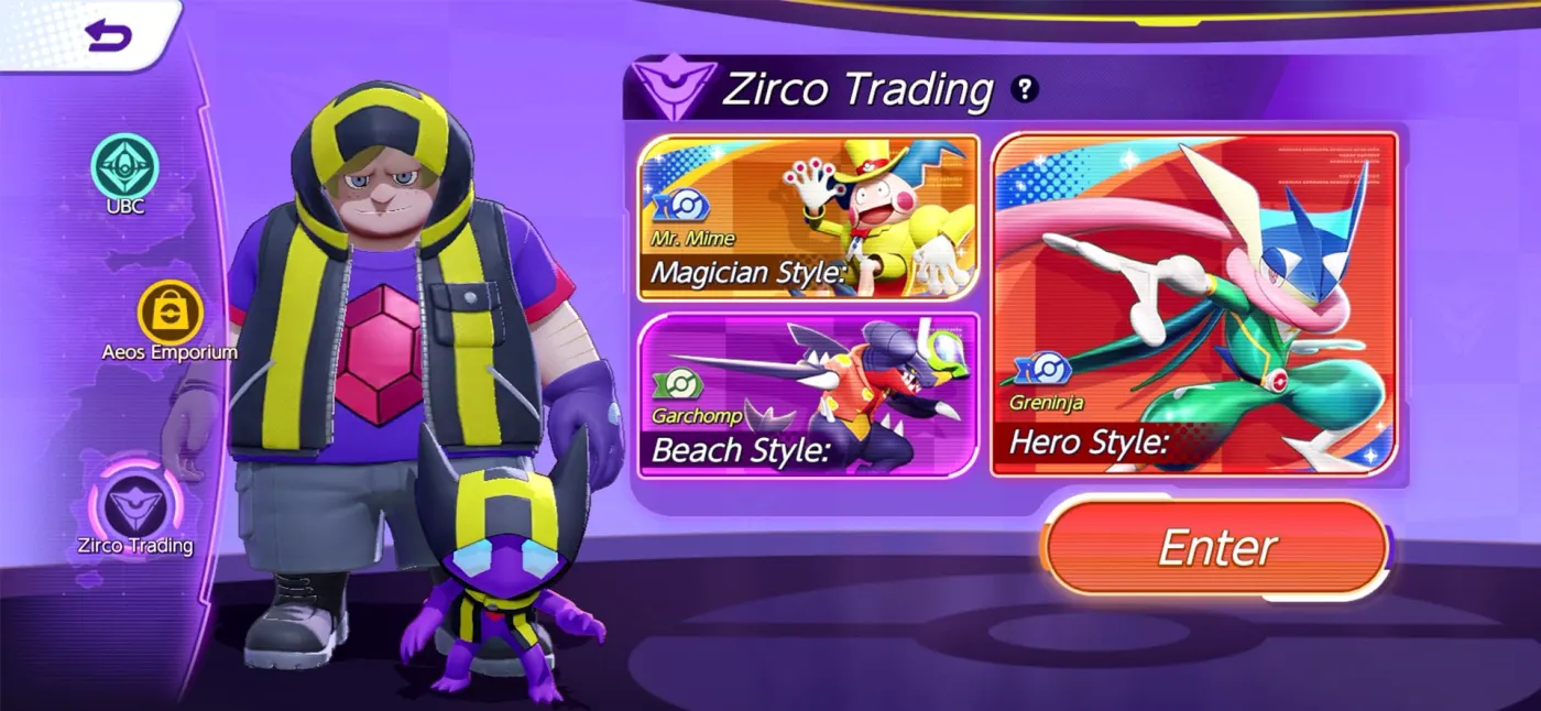 La boutique Zirco & Co, où l'on achète les Holo-costumes.