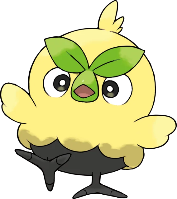 Broussatif, starter Plante de Pokémon Vents et Vagues