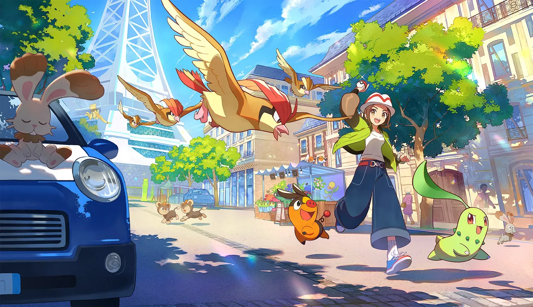 Lumiose City by day: exploration and Wild Zones