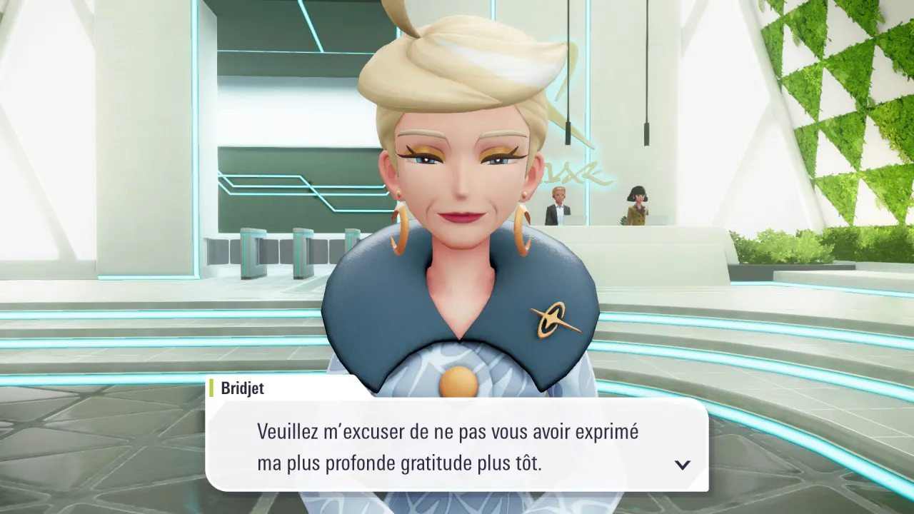 Bridjet, présidente de la Société Quazar