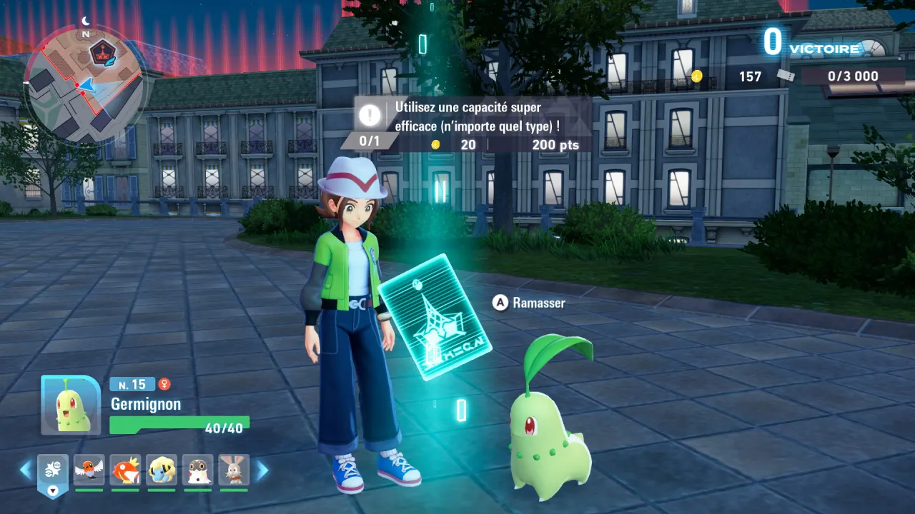 L'interface de combat : capacités, temps de recharge et jauge de votre Pokémon