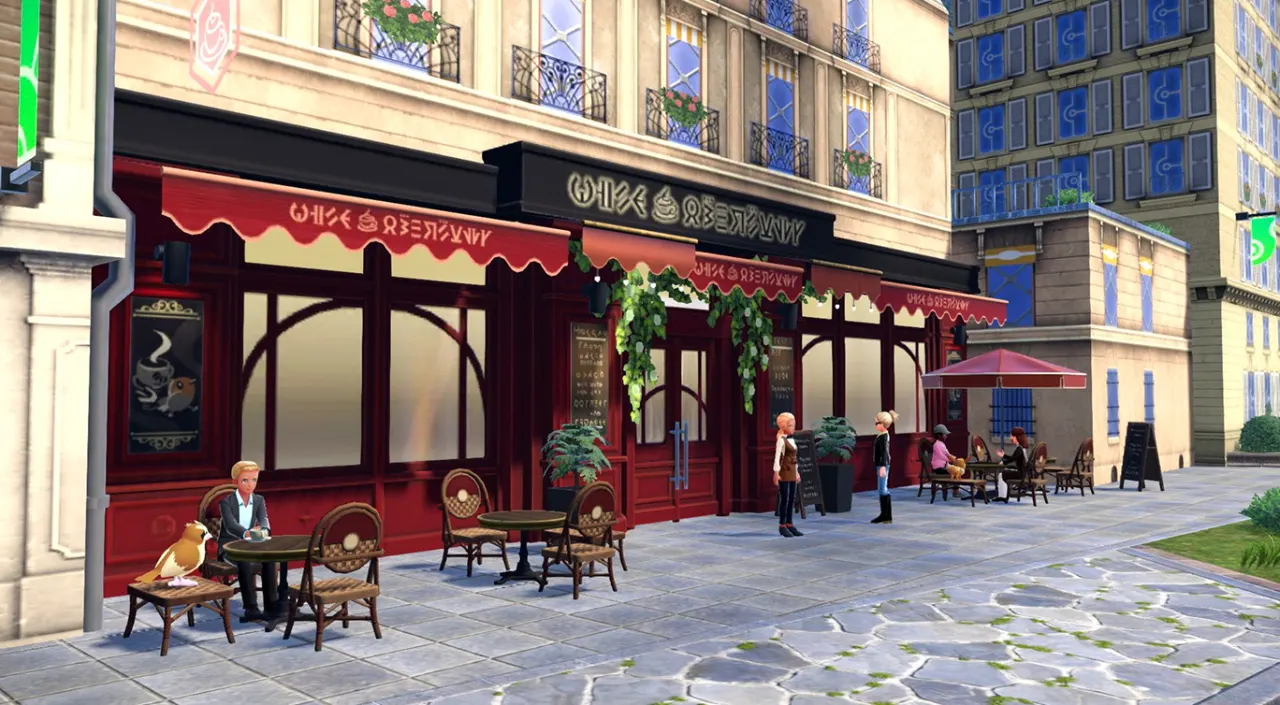 A café in Magenta Sector