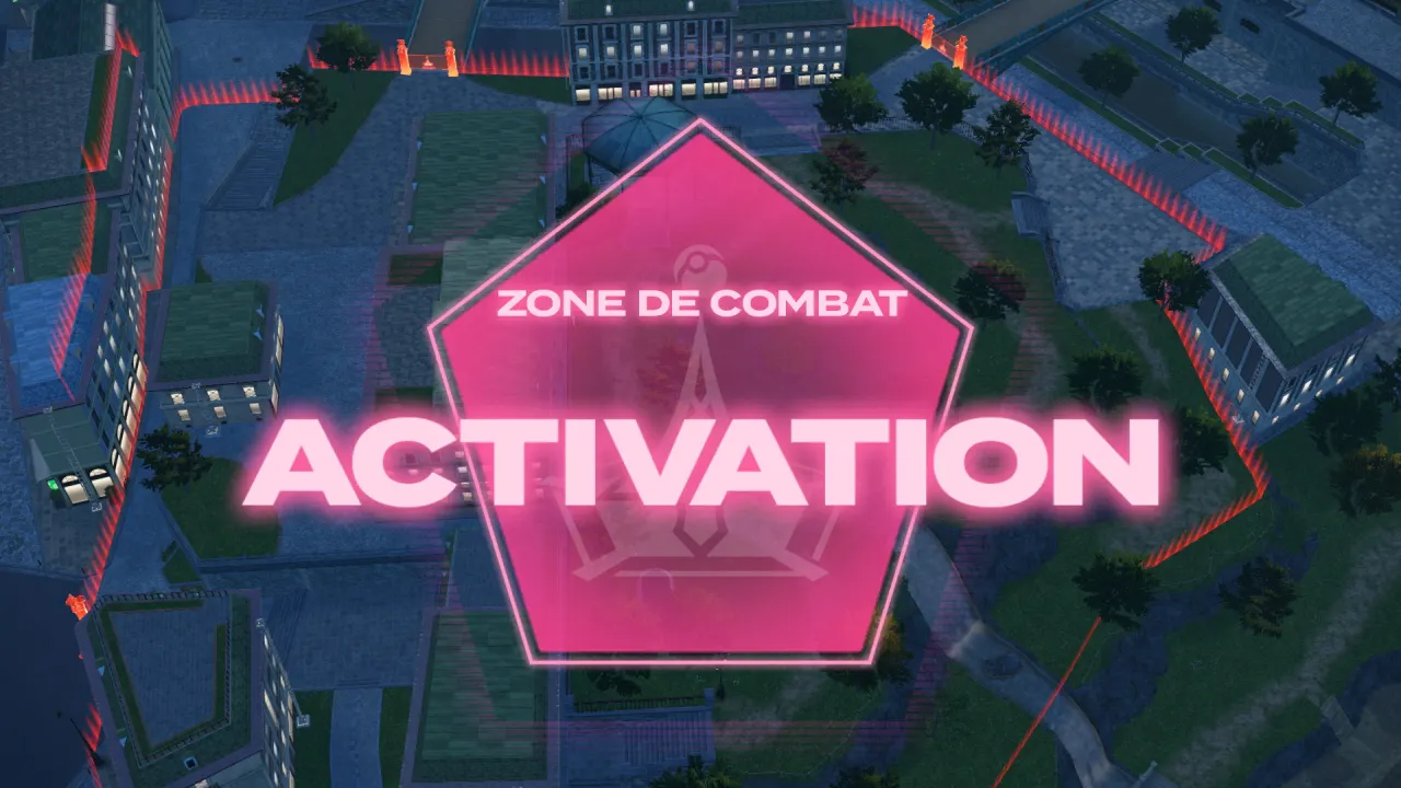 L'activation d'une zone de combat, à la tombée de la nuit