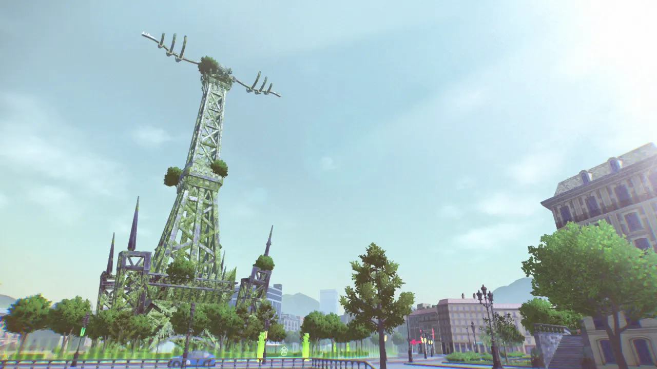 La Tour Prismatique, en ruines