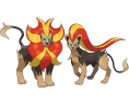 Pokémon XY - Artworks de Némélios mâle et femelle
