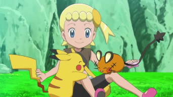 Instant mignon : Clem caresse Pikachu et Dedenne comme dans la Poké Récré