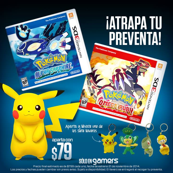 Pokémon ROSA - Réservation Gamers Mexique