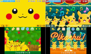 Nintendo 3DS - Thèmes Pikachu