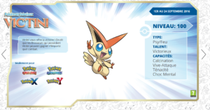 Pokémon 20 - Distribution de Victini